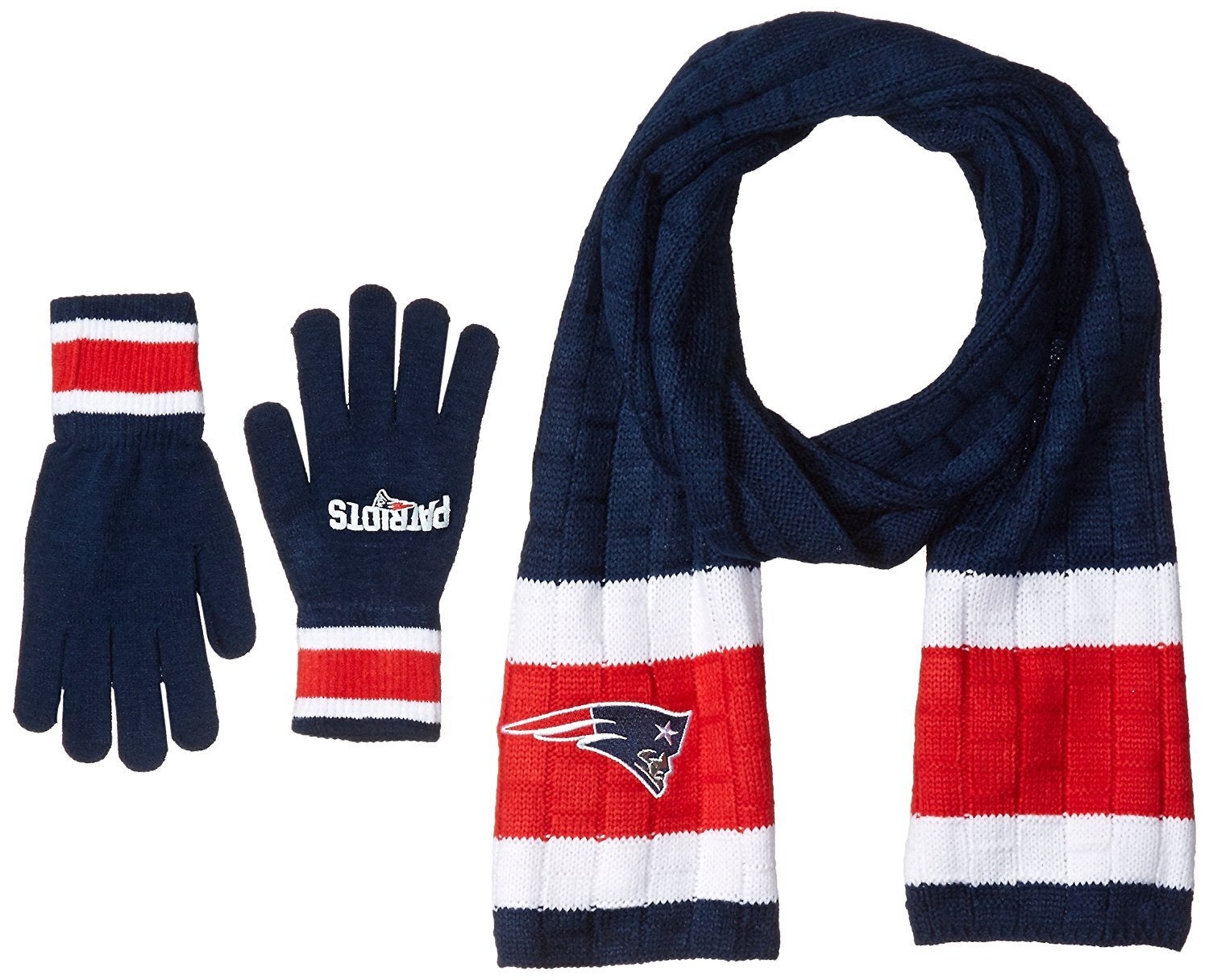 Patriots scarf and gloves discount